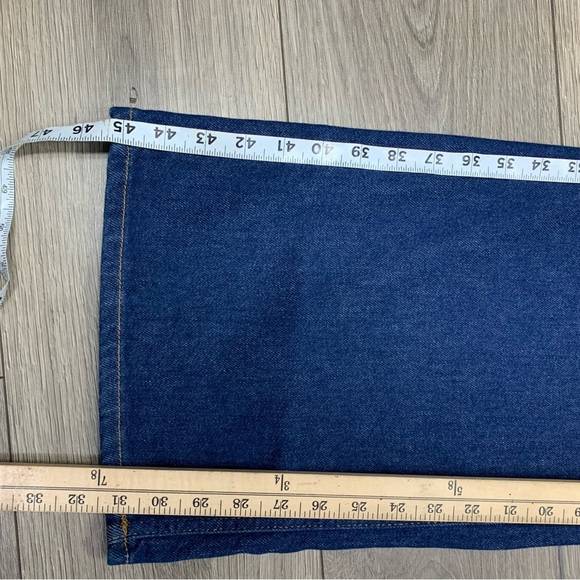 RE/DONE Originals 70's Ultra High Rise Wide Leg in Rigid Like Sz 32 NWT - Picture 10 of 15